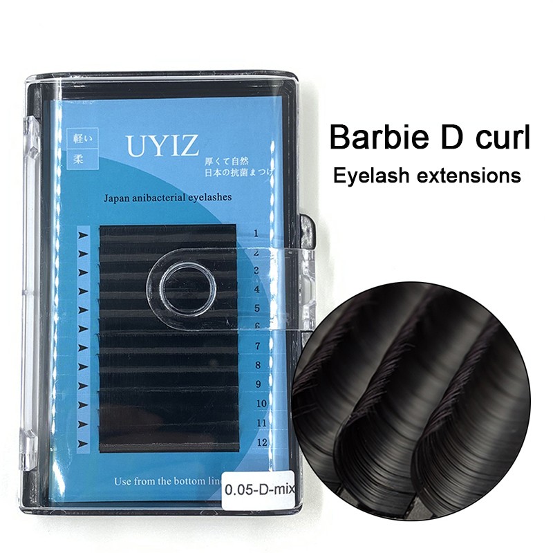 Barbie D curl Private Lable Eyelash Extensions