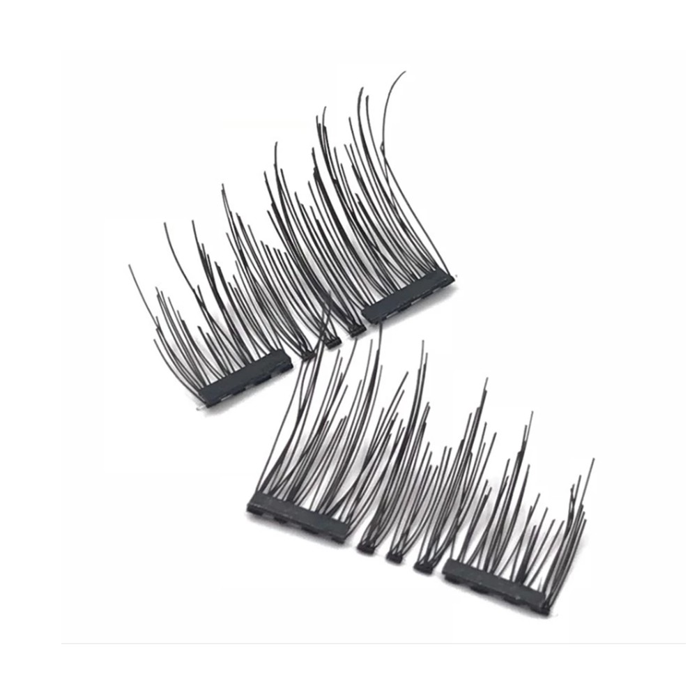 2019 New styles top quality 3D magnets powerful mink eye lashes silk false magnetic eyelashes