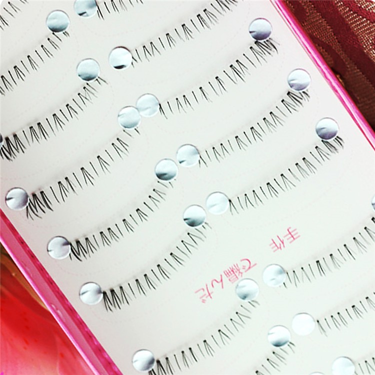 Transparent clear band 3D under eyelash private label bottom  fashion style short under lashes