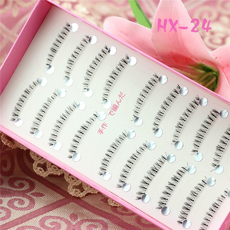 Transparent clear band under eyelash private label bottom lashes