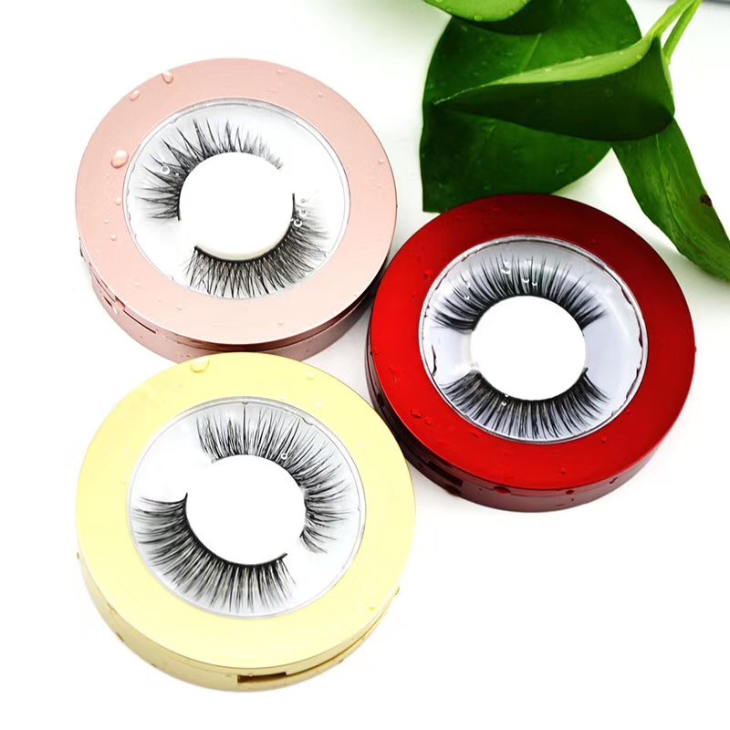 Wholesale private label round custom empty eyelash Packaging cardboard magnetic boxes