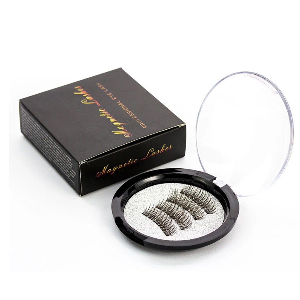 Tip polished magnetic eyelashes handmade custom magnetic lashes natural false eyelashes