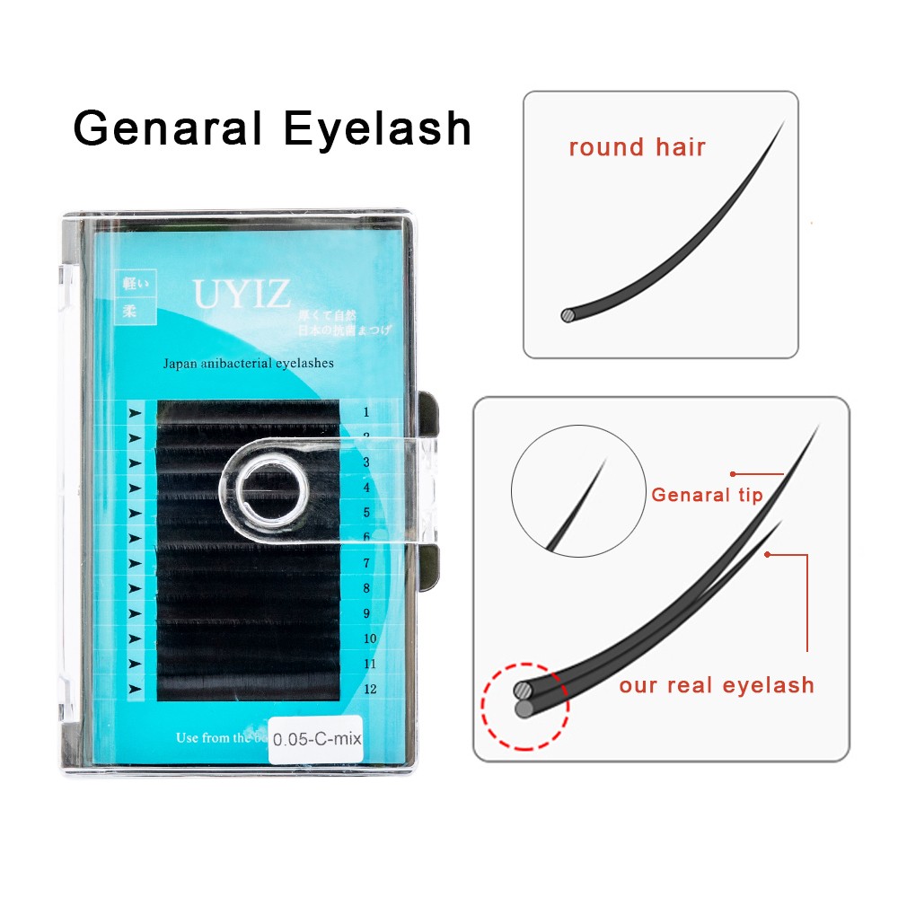 Individual Korean free samples wholesale private label mink eyelash extensions