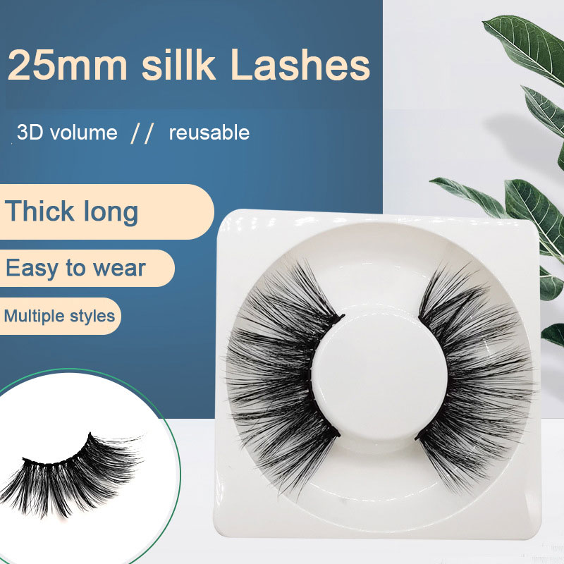 25mm eyelashes faux mink reusable fluffy and volume wholesale lashes