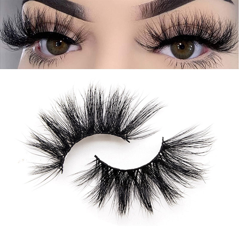 New Version of Luxury 25mm Mink Eye Lashes 3D False Eyelash Vendor 8d fluffy mink eyelashes