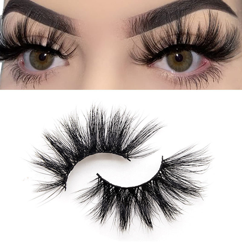 25mm 5d mink lashes mink eye lashes 25 mm fluffy mink eyelash bulk lashes wholesale